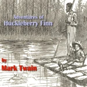 Adventures of Huckleberry Finn by Mark Twain — audiobook cover art