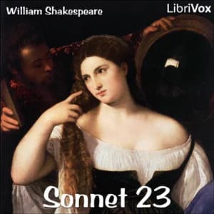 Sonnet 023 by William Shakespeare — audiobook cover art
