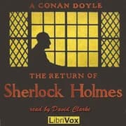 The Return of Sherlock Holmes by Sir Arthur Conan Doyle — audiobook cover art